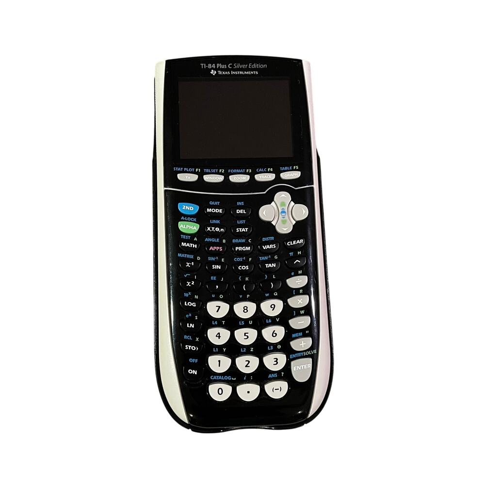 Texas Instruments TI-84 Plus C Silver Edition Graphing Calculator with Case